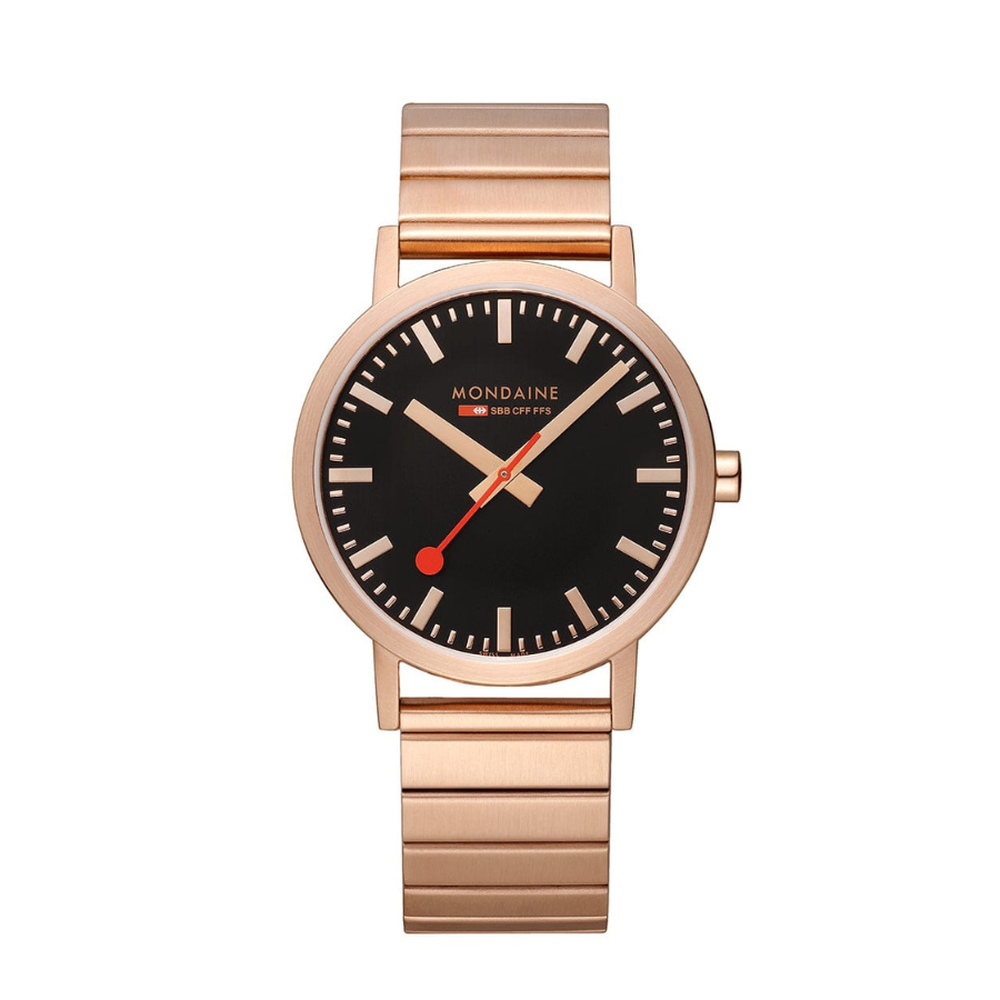 Mondaine Classic Rose Golden Watch A660.30360.16SBR - 40mm