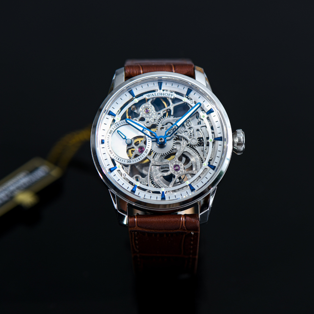 Waldhoff Paragon Pearl Silver Brown - 43.5mm