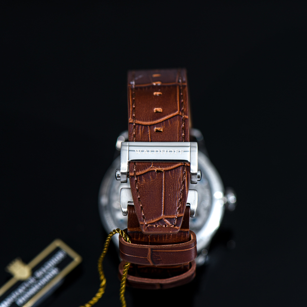 Waldhoff Paragon Pearl Silver Brown - 43.5mm