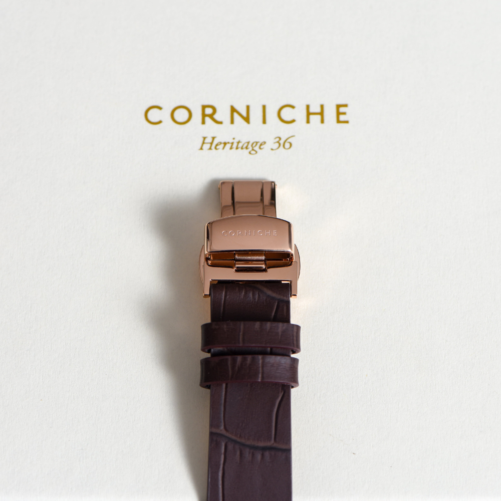 Corniche Womens Heritage 36 Rose Gold with White Dial - 36mm