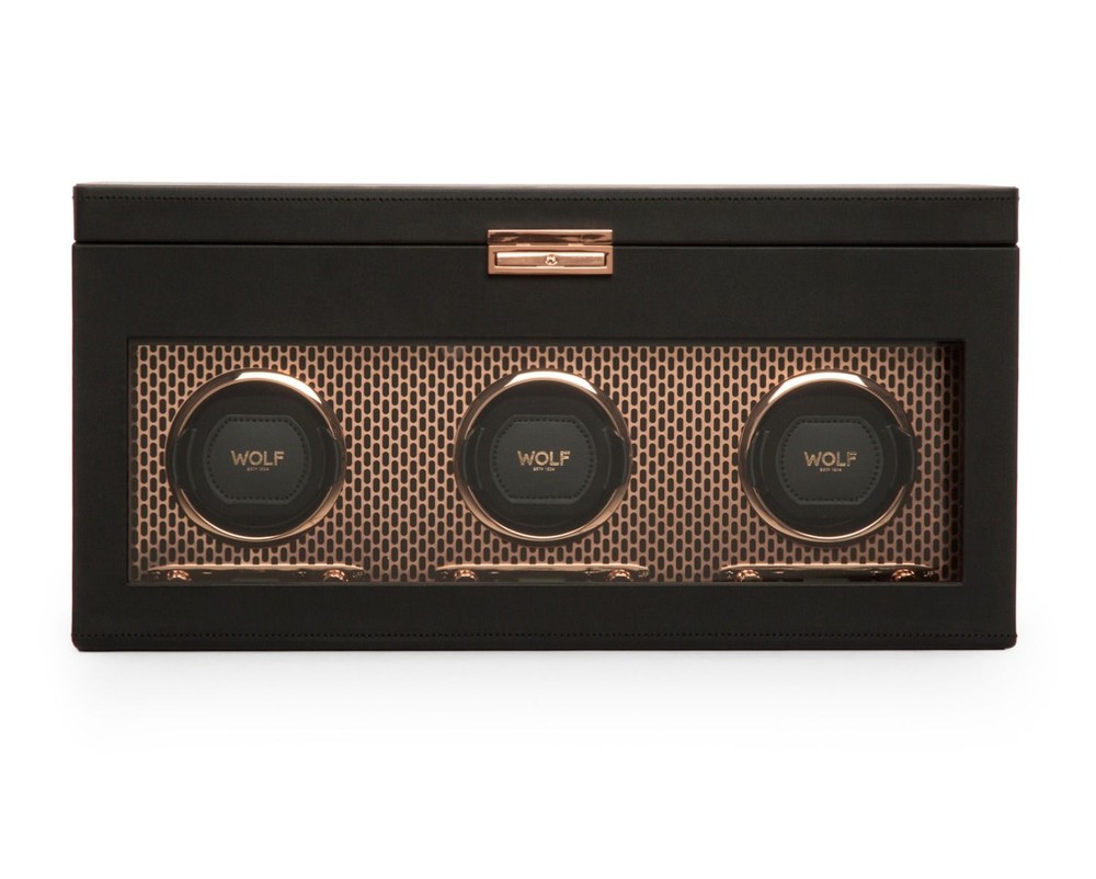 Wolf Axis Triple Watch Winder With Storage 469416