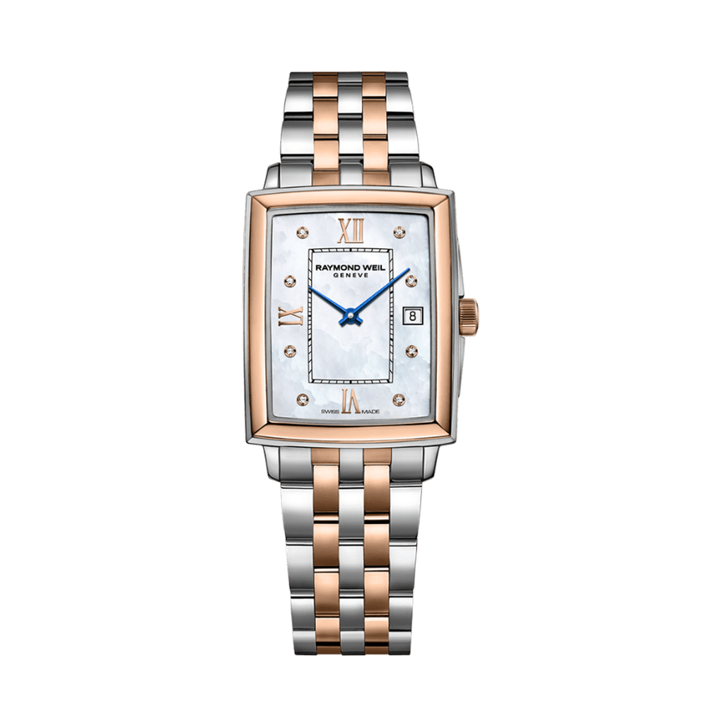 Raymond Weil Toccata Ladies Two-tone Rose Gold Quartz Watch 5925-SP5-00995 - 22.6 x 28.1mm