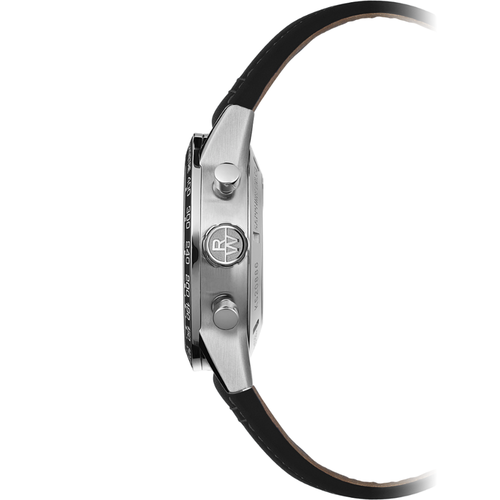 Raymond Weil Freelancer Automatic Chronograph Black Leather Watch 7741-SC1-30021 - 43.5mm