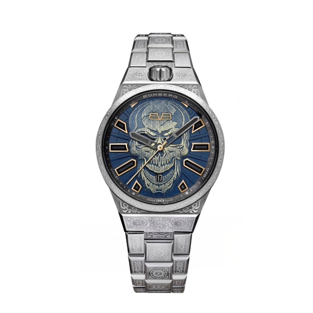 Bomberg Automatic Metropolis Anniversary Silver Blue BF43ASS.08-5.12 - 43mm