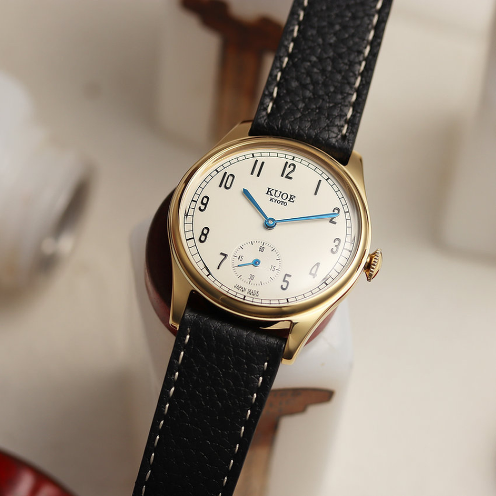 Kuoe Kyoto Old Smith 90-001 Arabic Numerals Blue With Lychee Leather - 35mm