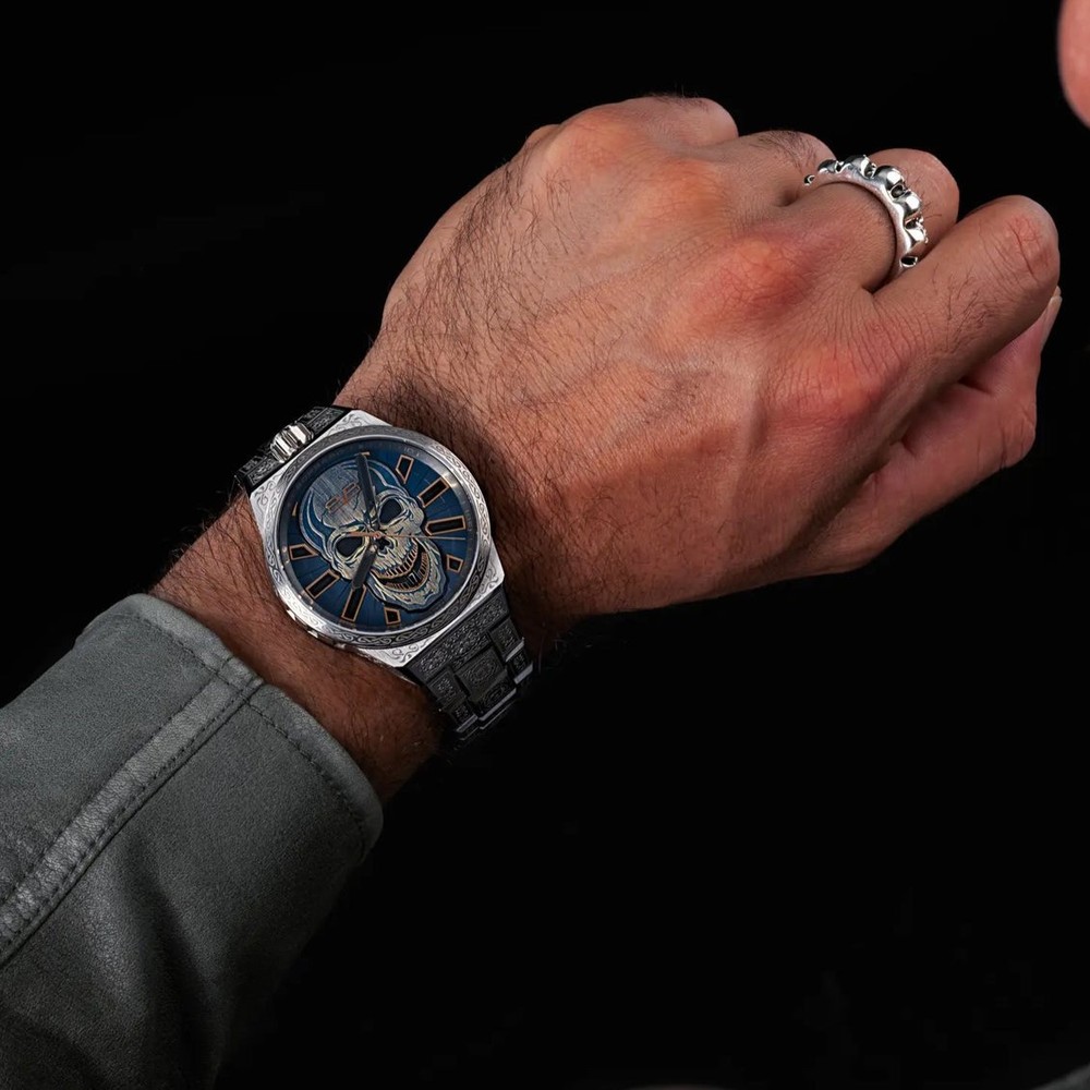 Bomberg Automatic Metropolis Anniversary Silver Blue BF43ASS.08-5.12 - 43mm
