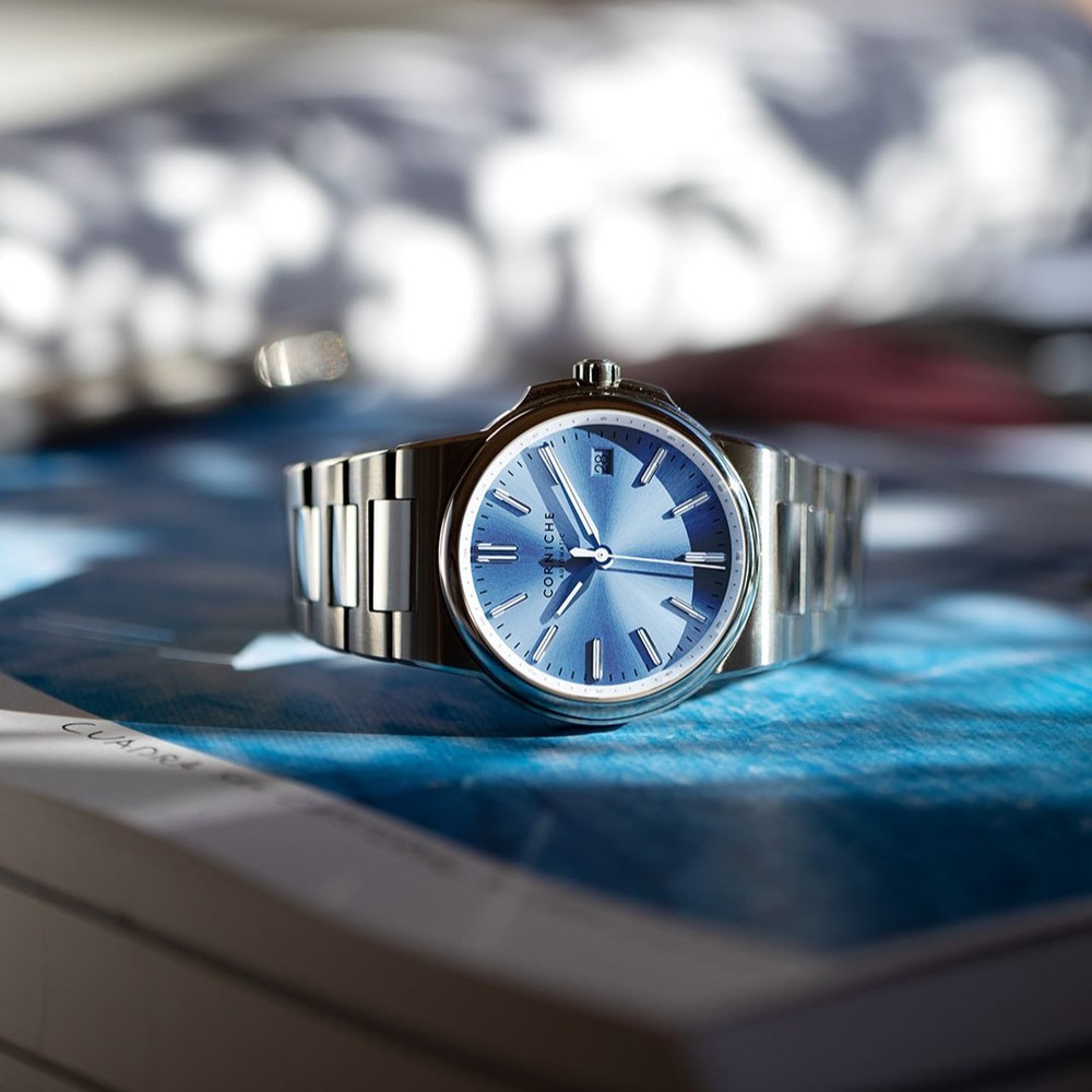 Corniche La Grande Corniche Bleu Horizon Sunburst Dial - 39mm