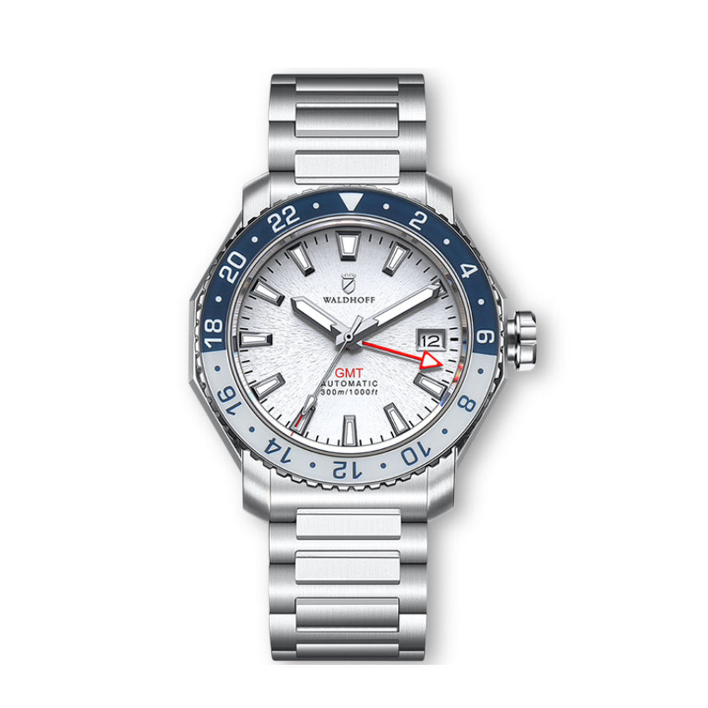 Waldhoff Atlas GMT Arctic Stainless Steel - 41mm