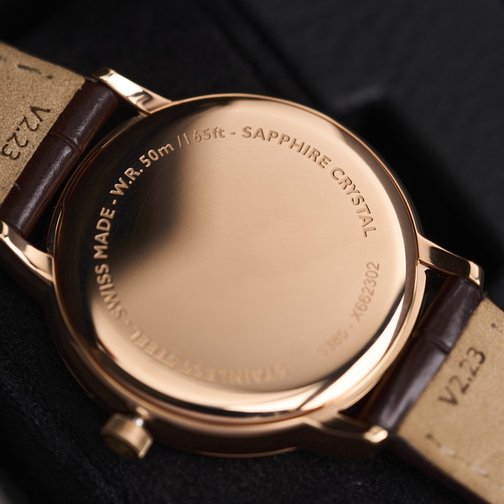 Raymond Weil Toccata Ladies Brown Leather Quartz Watch 5385-PC5-00859 - 34 mm
