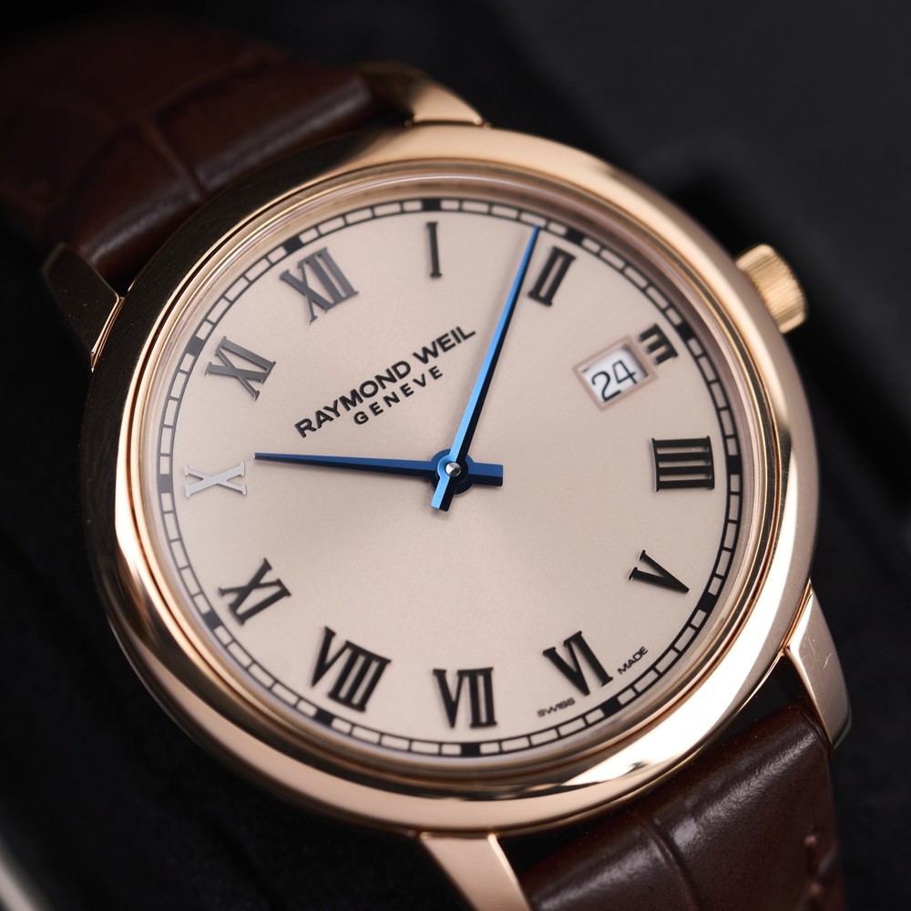 Raymond Weil Toccata Ladies Brown Leather Quartz Watch 5385-PC5-00859 - 34 mm