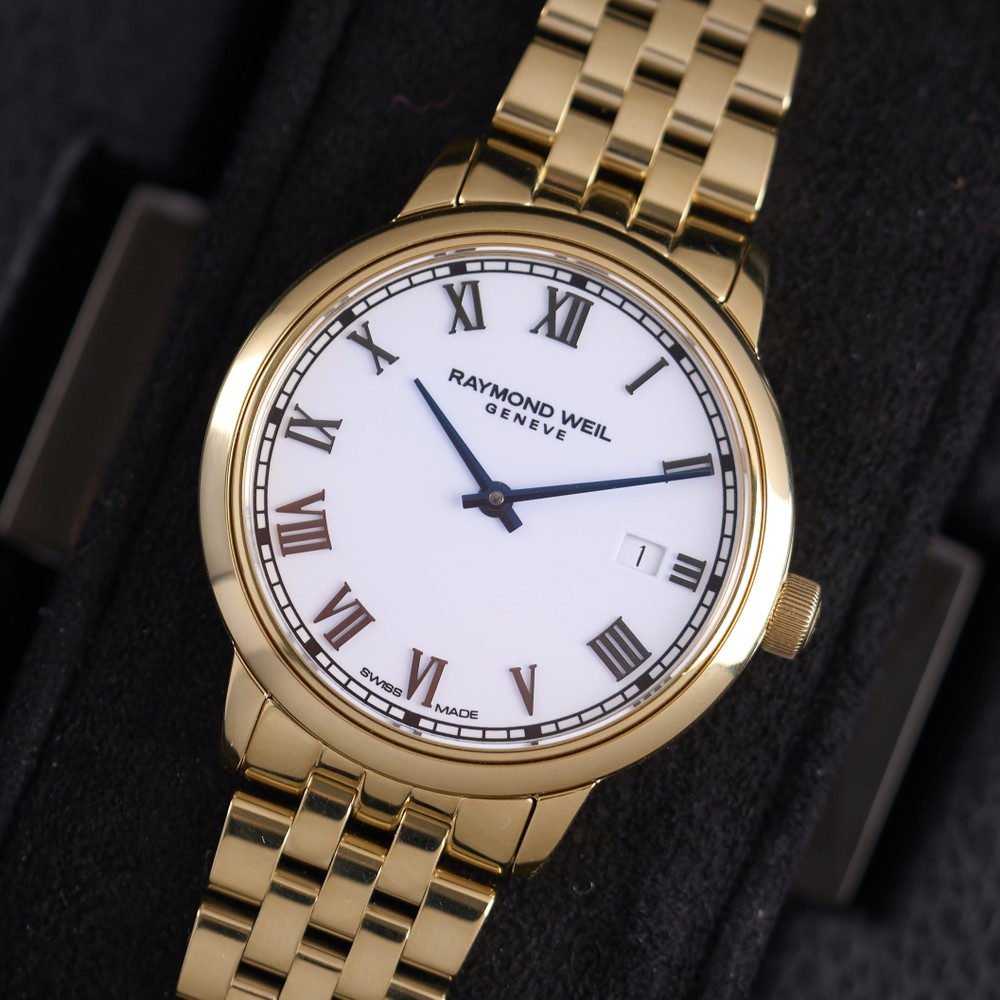 Raymond Weil Toccata Ladies Gold PVD White Dial Quartz Watch 5985-P-00359 - 29 mm