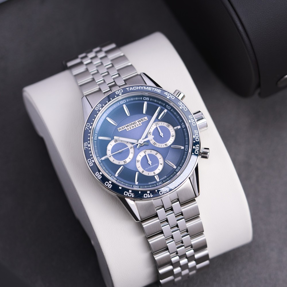 Raymond Weil Freelancer Men's Automatic Chronograph Bracelet Watch 7741-ST3-50021 - 43.5mm