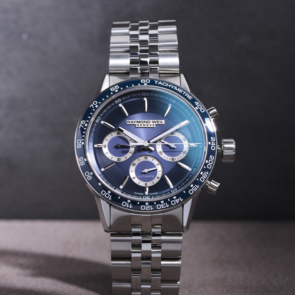 Raymond Weil Freelancer Men's Automatic Chronograph Bracelet Watch 7741-ST3-50021 - 43.5mm