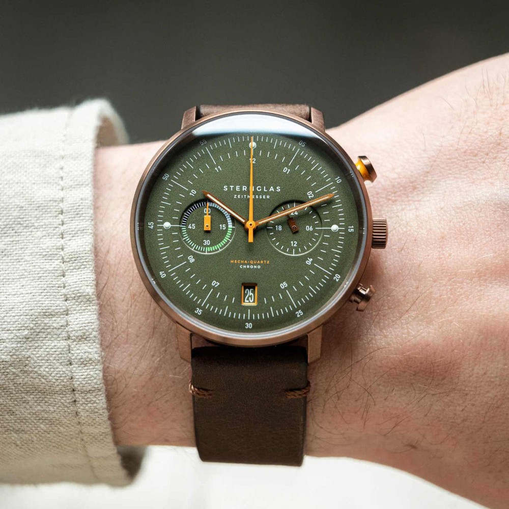 Sternglas Hamburg Chrono Dark Green S01-HC35-VI17 - 42mm