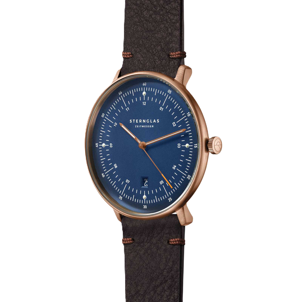 Sternglas Hamburg Darkblue Bronze Quartz S01-HH27-VI17 - 42mm