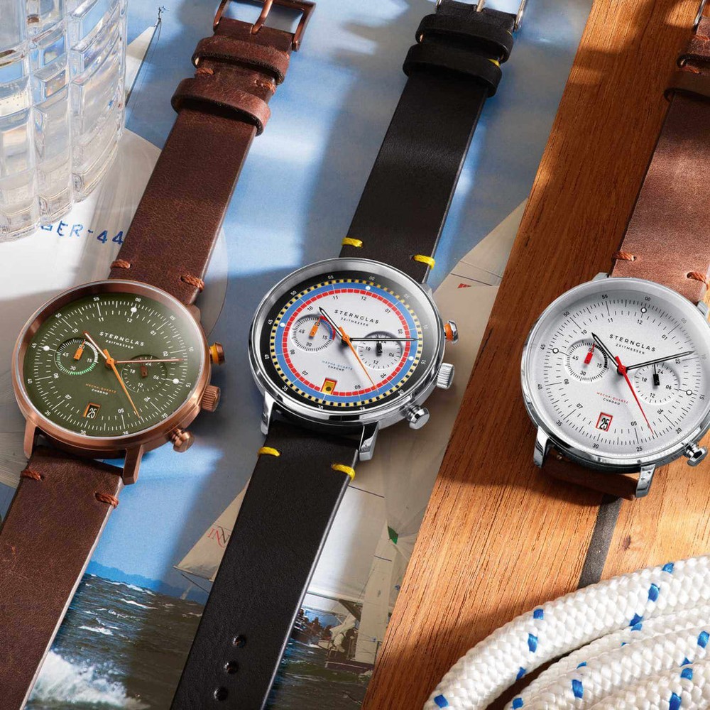 Sternglas Hamburg Chrono Mecha-Quartz Silver S01-HC10-VI11 - 42mm
