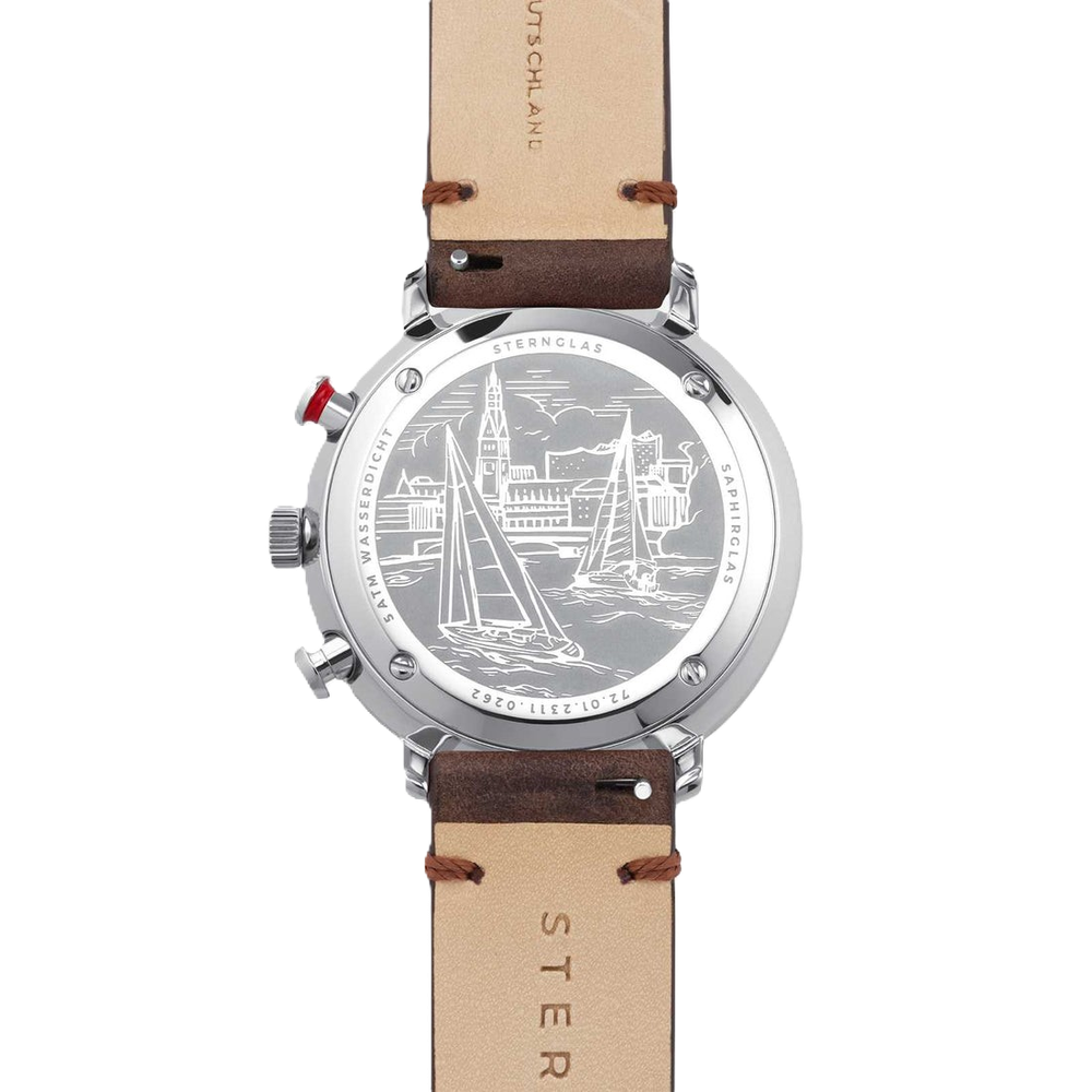 Sternglas Hamburg Chrono Mecha-Quartz Silver S01-HC10-VI11 - 42mm