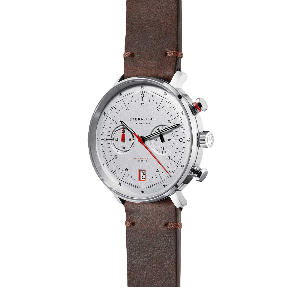 Sternglas Hamburg Chrono Mecha-Quartz Silver S01-HC10-VI11 - 42mm
