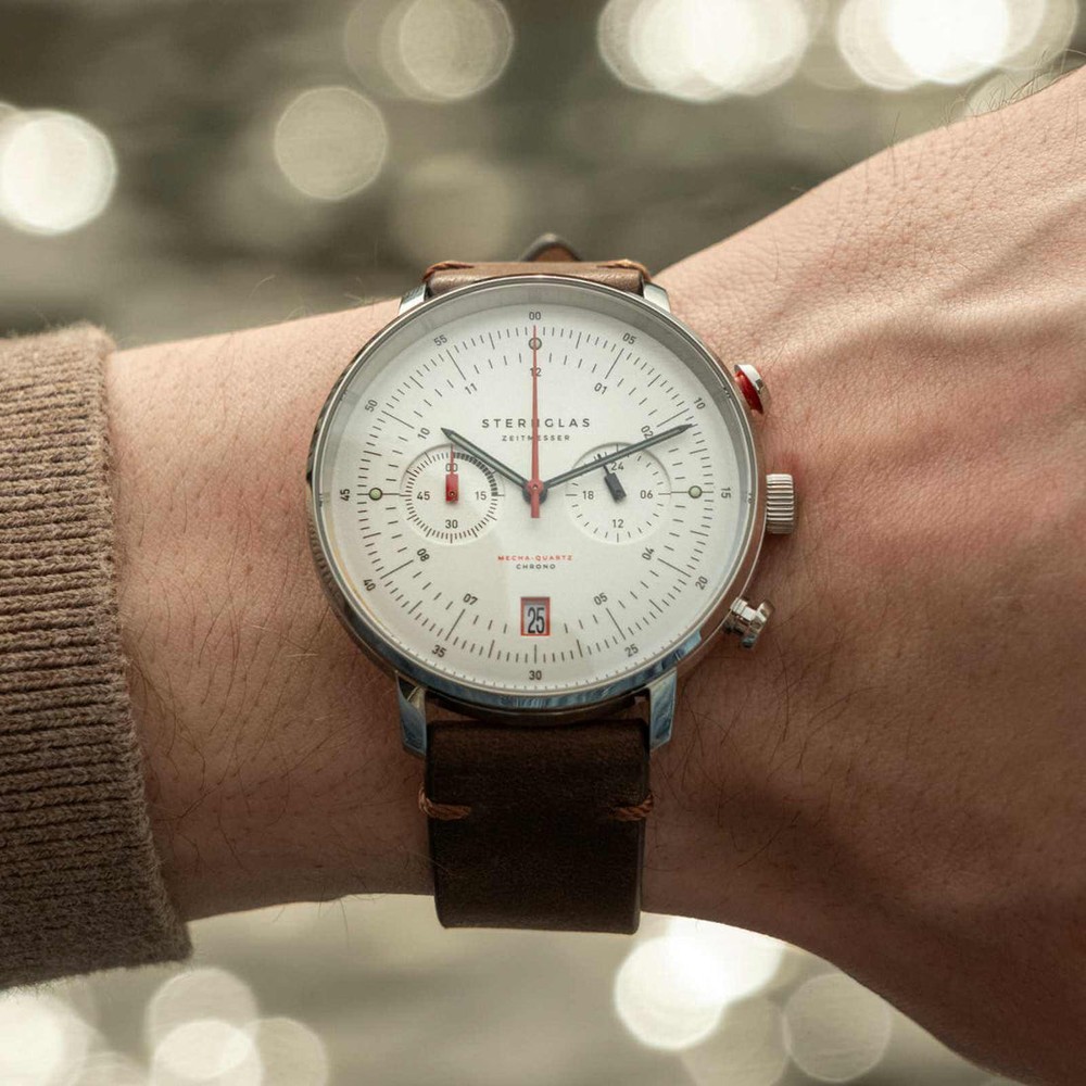 Sternglas Hamburg Chrono Mecha-Quartz Silver S01-HC10-VI11 - 42mm