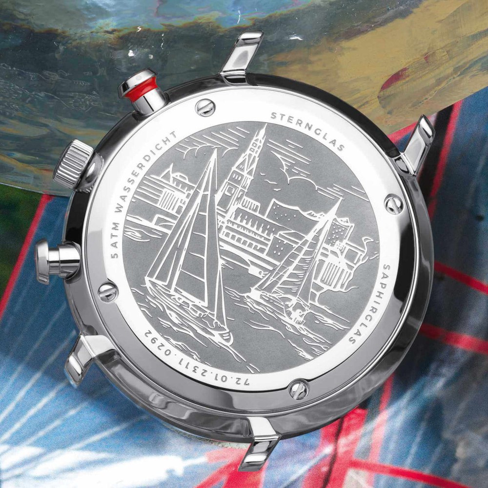 Sternglas Hamburg Chrono Mecha-Quartz Silver S01-HC10-VI11 - 42mm