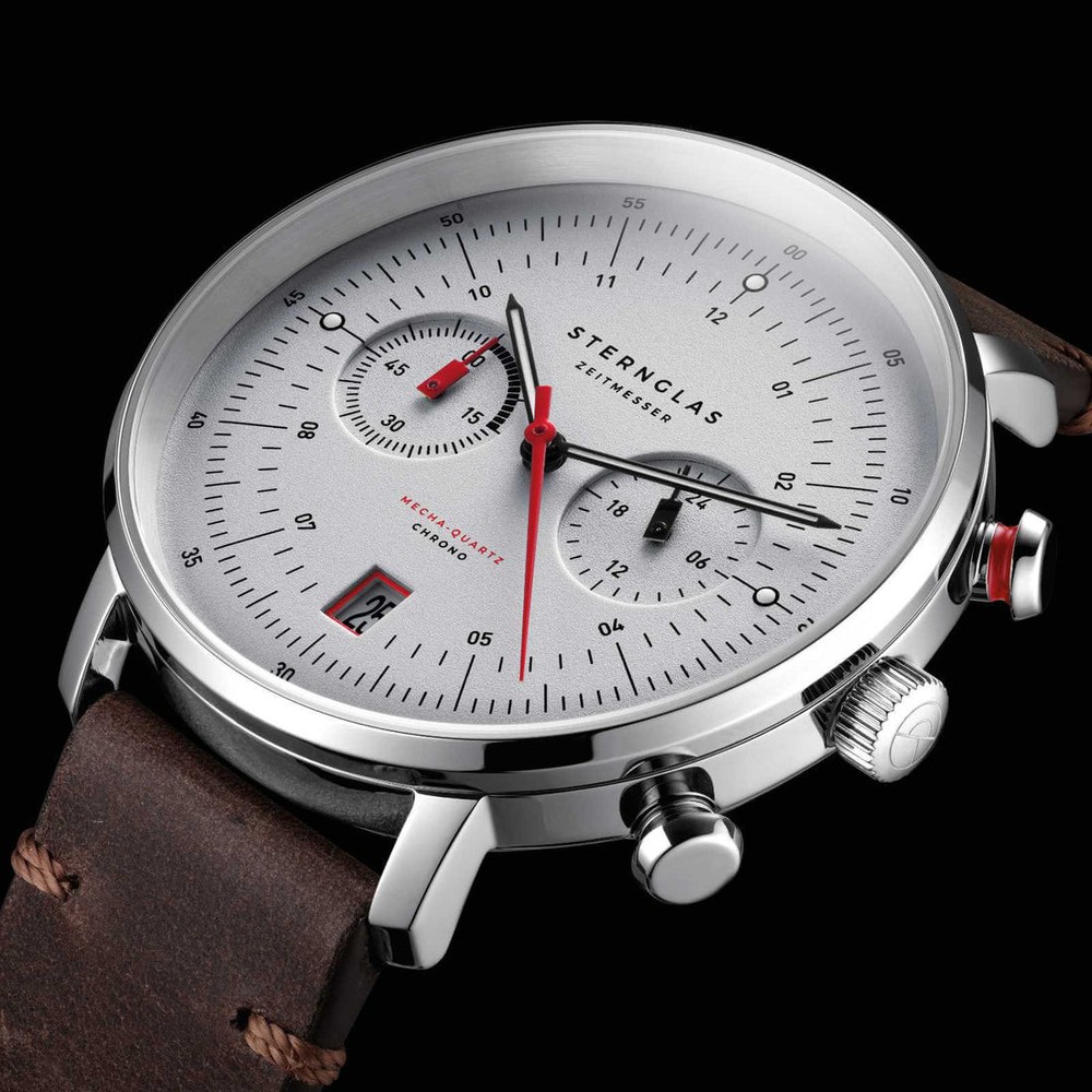 Sternglas Hamburg Chrono Mecha-Quartz Silver S01-HC10-VI11 - 42mm