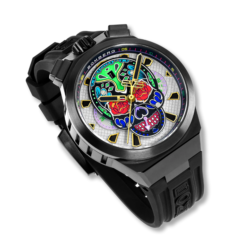 Bomberg Chrono Skull Throwback Edition Colorido Black BS45CHAPBA.24-7.12 - 44mm