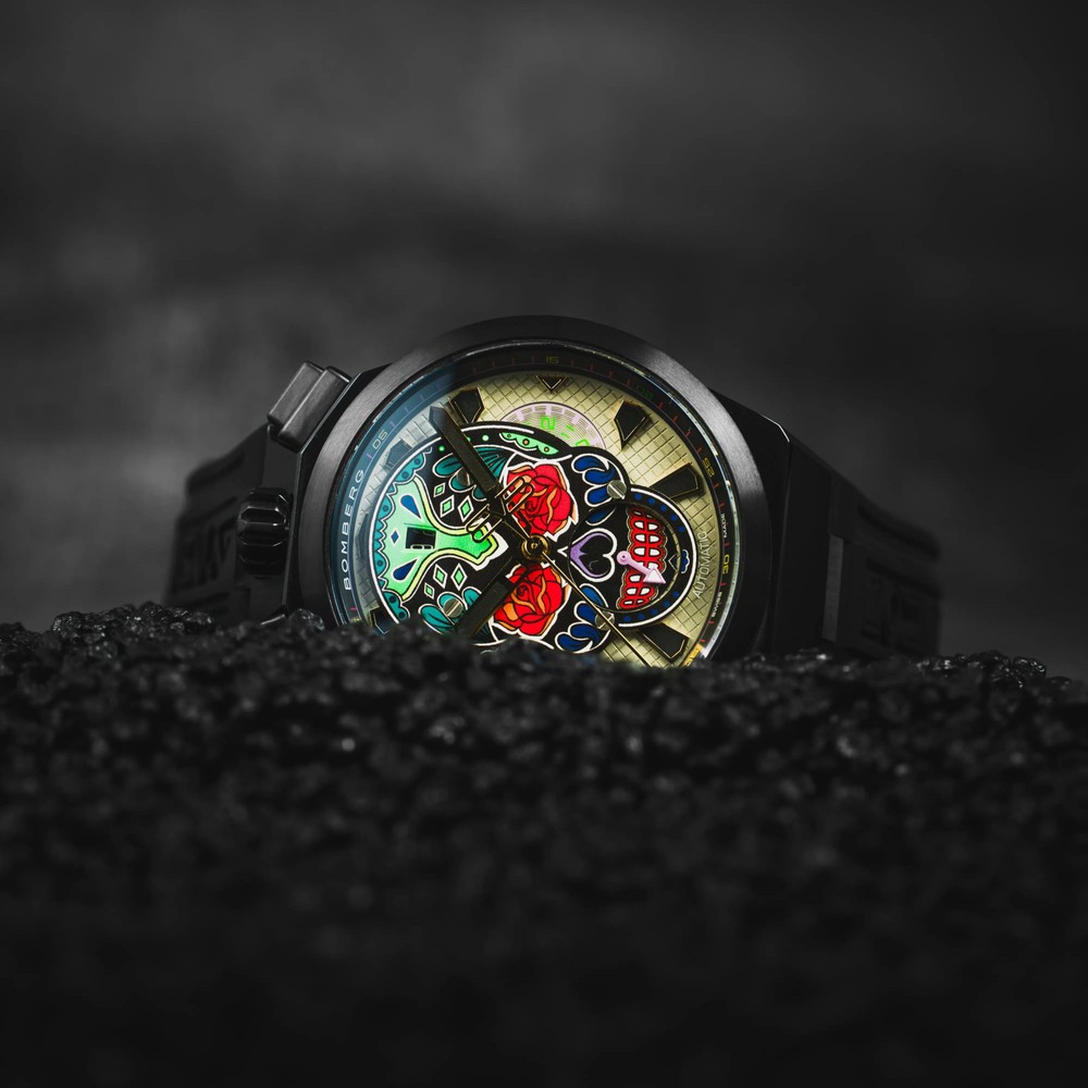 Bomberg Chrono Skull Throwback Edition Colorido Black BS45CHAPBA.24-7.12 - 44mm