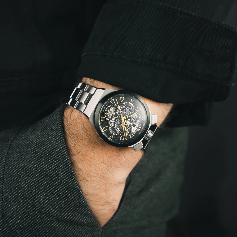 Bomberg Chrono Skull Throwback Edition Silver BS45CHASP.24-5.12 - 44mm