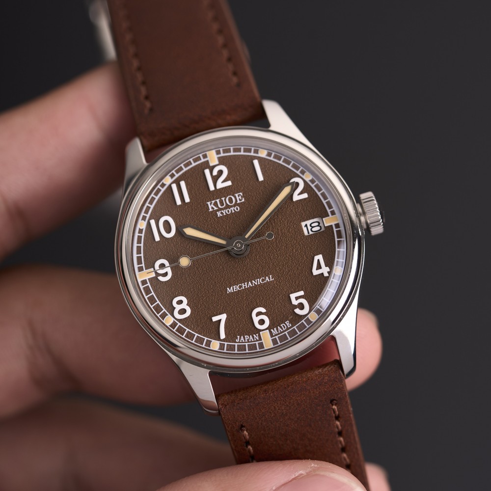 Kuoe Kyoto Old Smith 90-002 Automatic Brown With Date - 35mm