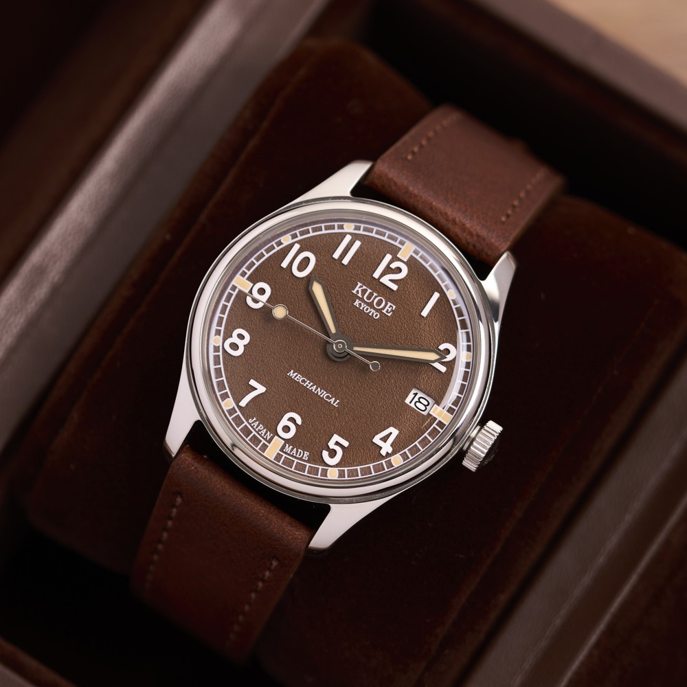 Kuoe Kyoto Old Smith 90-002 Automatic Brown With Date - 35mm