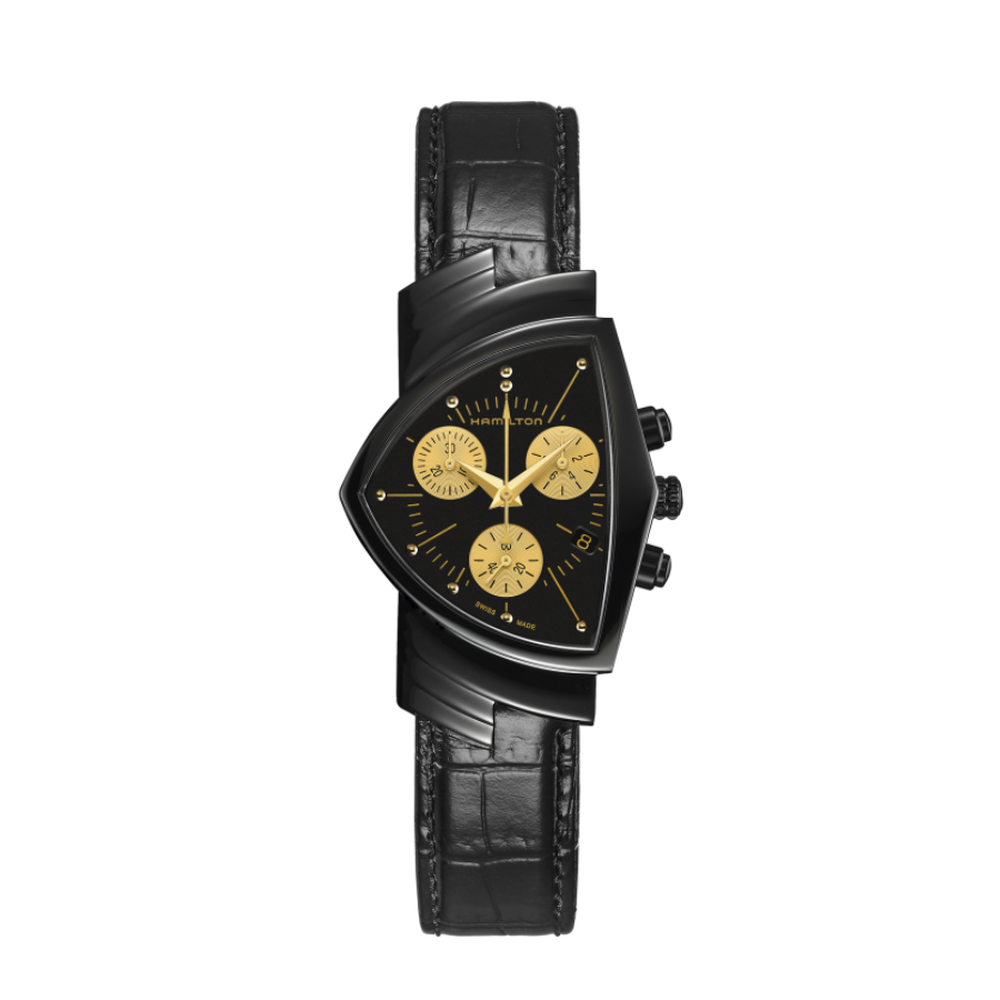 Hamilton Ventura L Chrono Quartz H24402730 - 32mm x 51mm