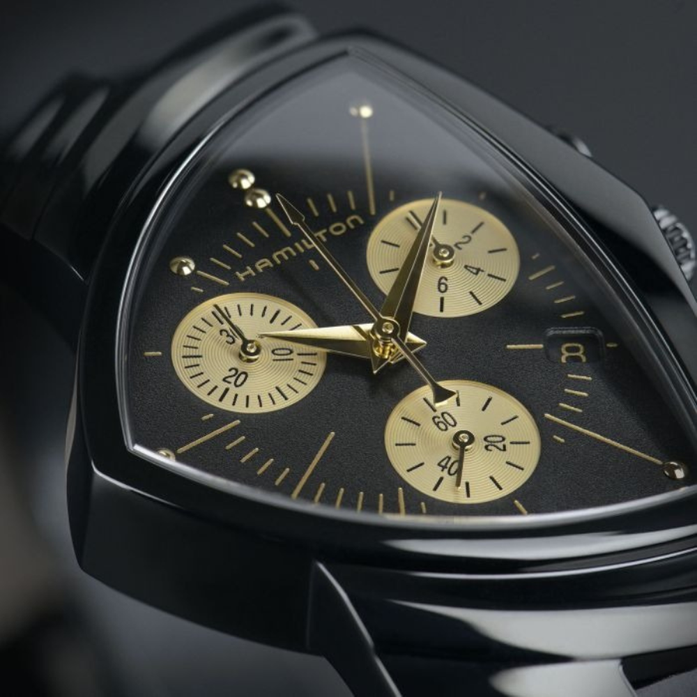 Hamilton Ventura L Chrono Quartz H24402730 - 32mm x 51mm