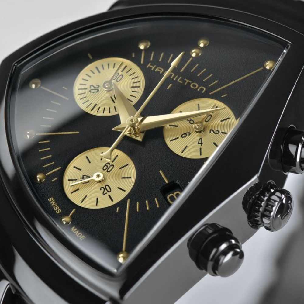 Hamilton Ventura L Chrono Quartz H24402730 - 32mm x 51mm