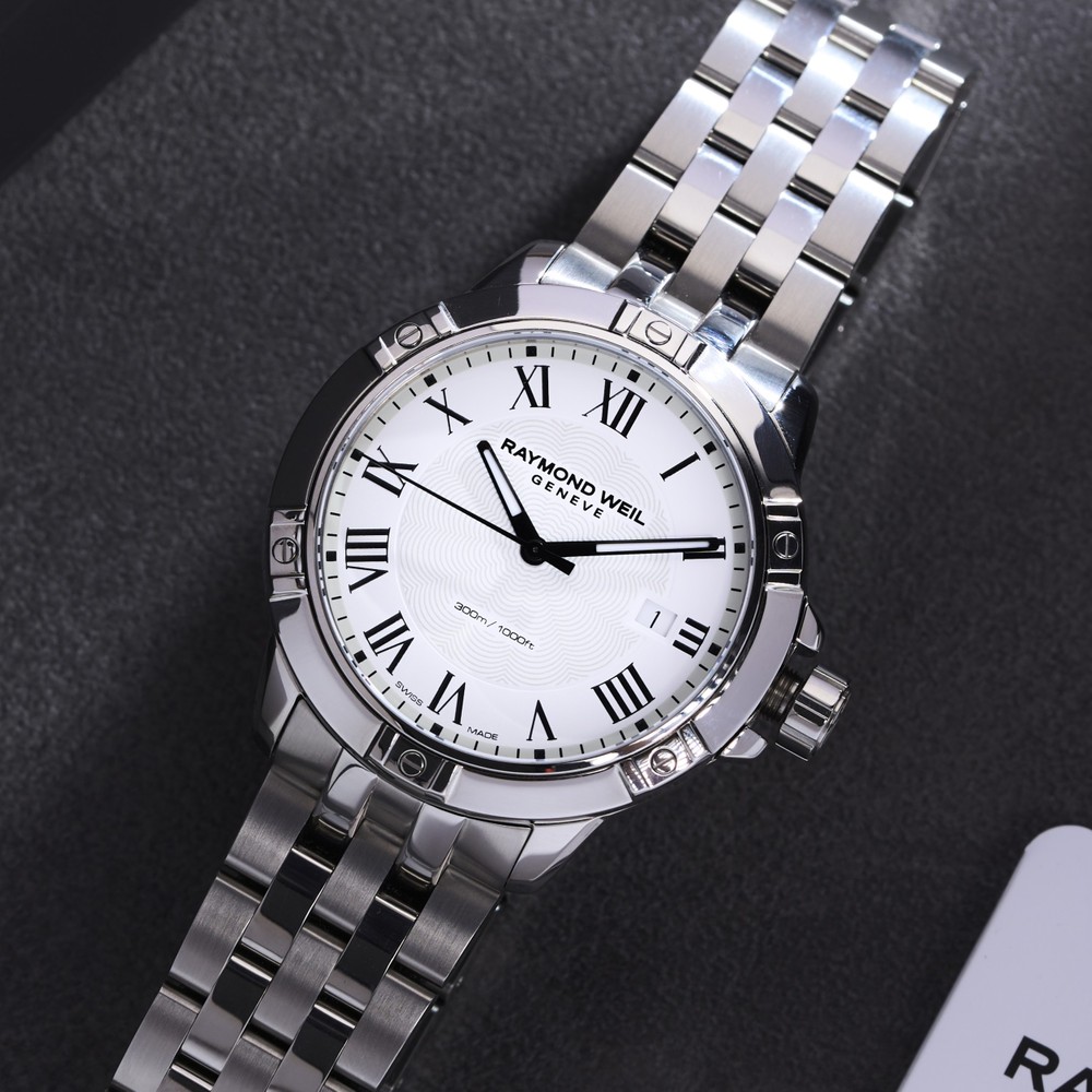 Raymond Weil Tango Classic Quartz White Dial Watch 8160-ST-00300 - 41mm