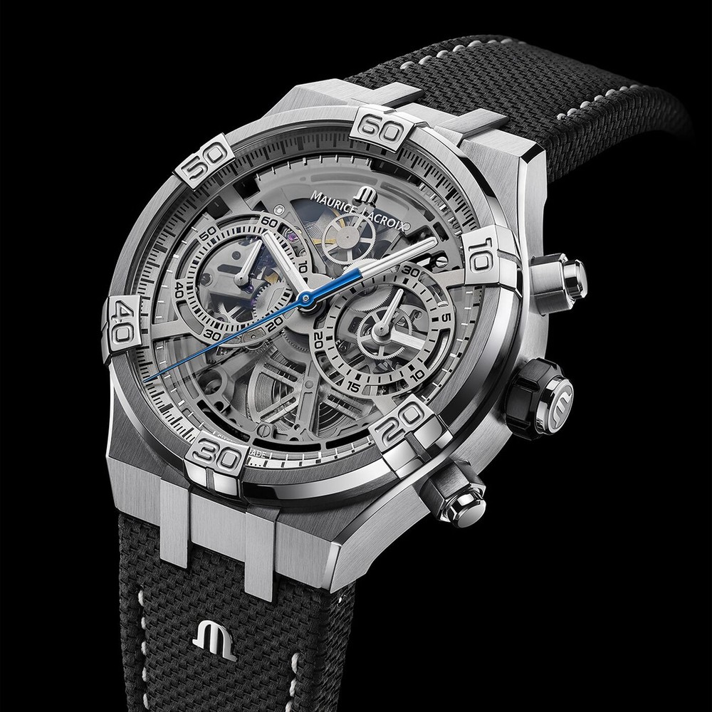 Maurice Lacroix Aikon Chronograph Skeleton AI6098-SS001-090-1 - 44mm