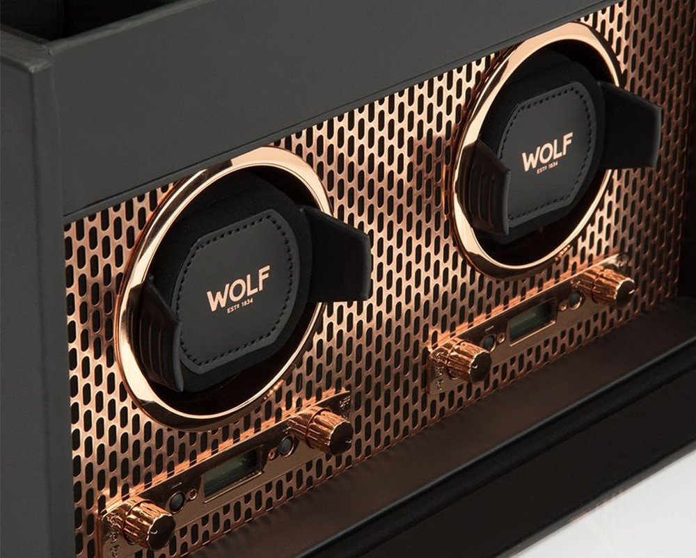 Wolf Axis Double Watch Winder With Storage 469316