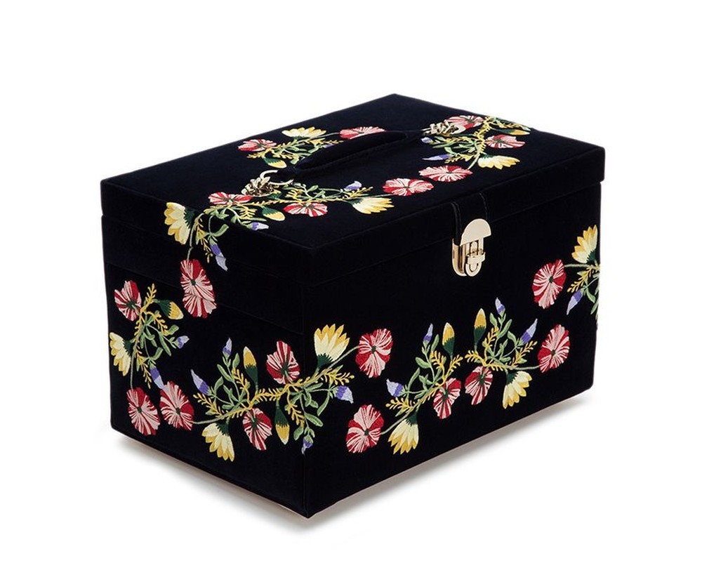 Wolf Zoe Large Jewelry Box Indigo 393016