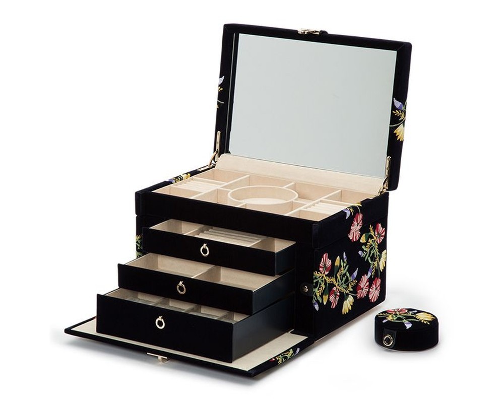 Wolf Zoe Large Jewelry Box Indigo 393016