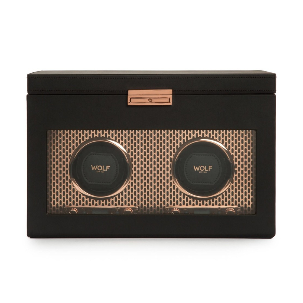 Wolf Axis Double Watch Winder With Storage 469316