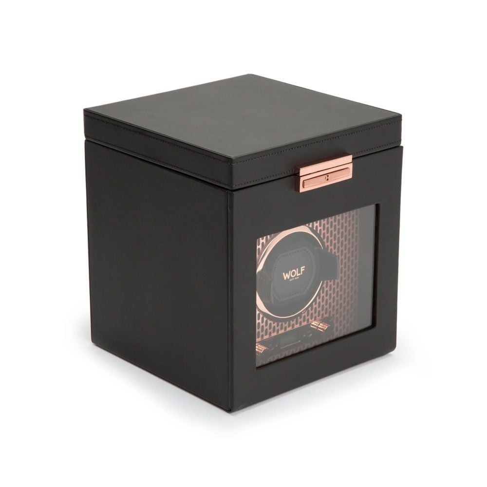 Wolf Axis Single Watch Winder With Storage Copper 469216