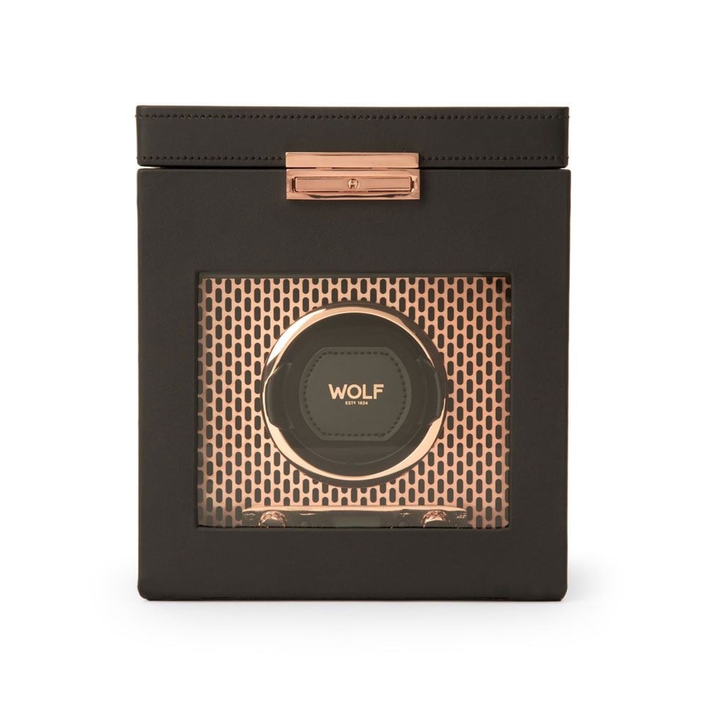Wolf Axis Single Watch Winder With Storage Copper 469216