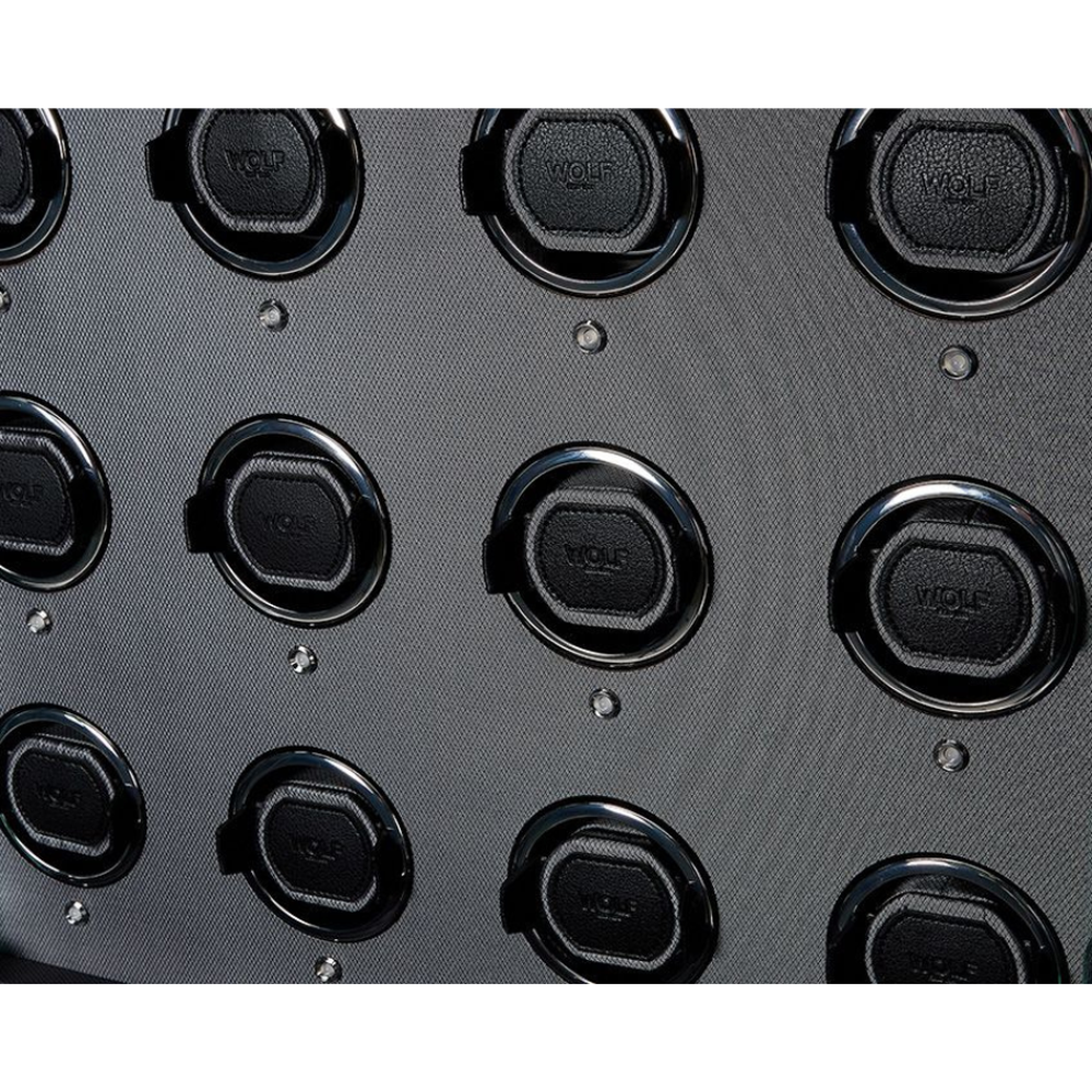 Wolf 12 Piece Watch Winder Cabinet Viceroy Black 466602