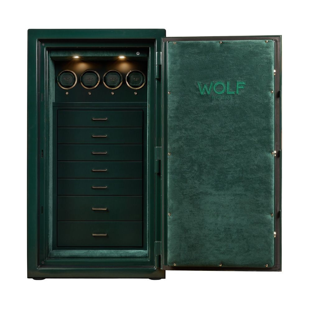 Wolf Atlas 4 Piece Winder Safe Green/Gold 490441