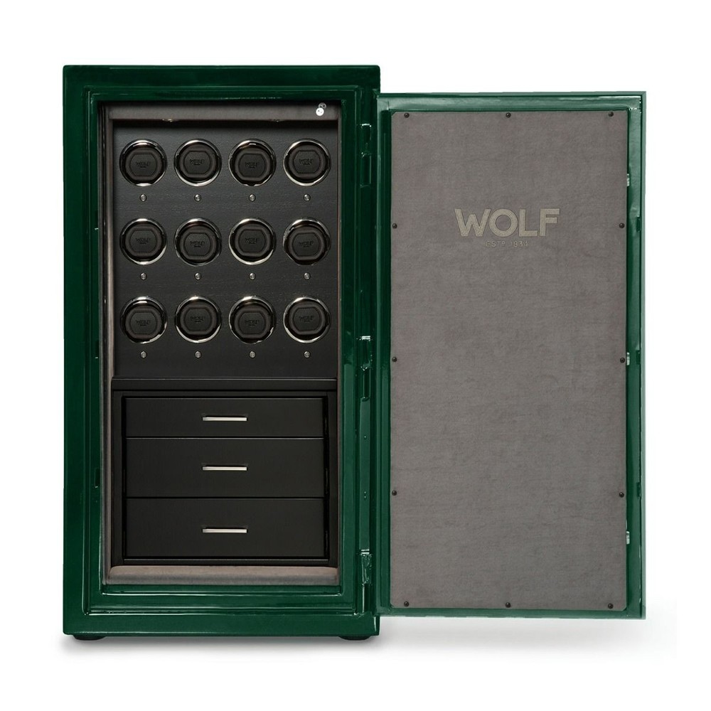 Wolf Atlas 12 Piece Winder Safe Green/Gold 491241