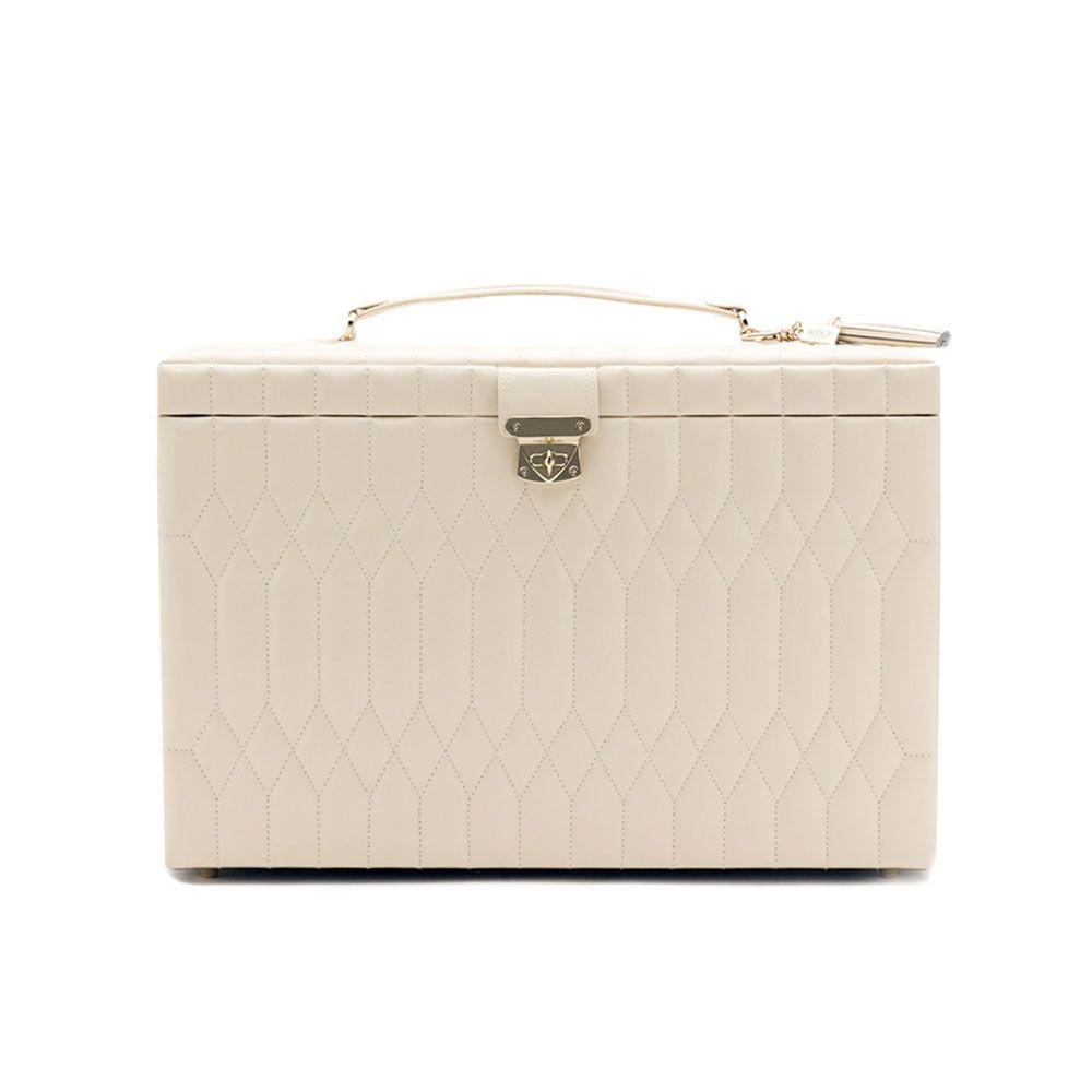 Wolf Caroline Extra Large Jewelry Case Ivory 329553