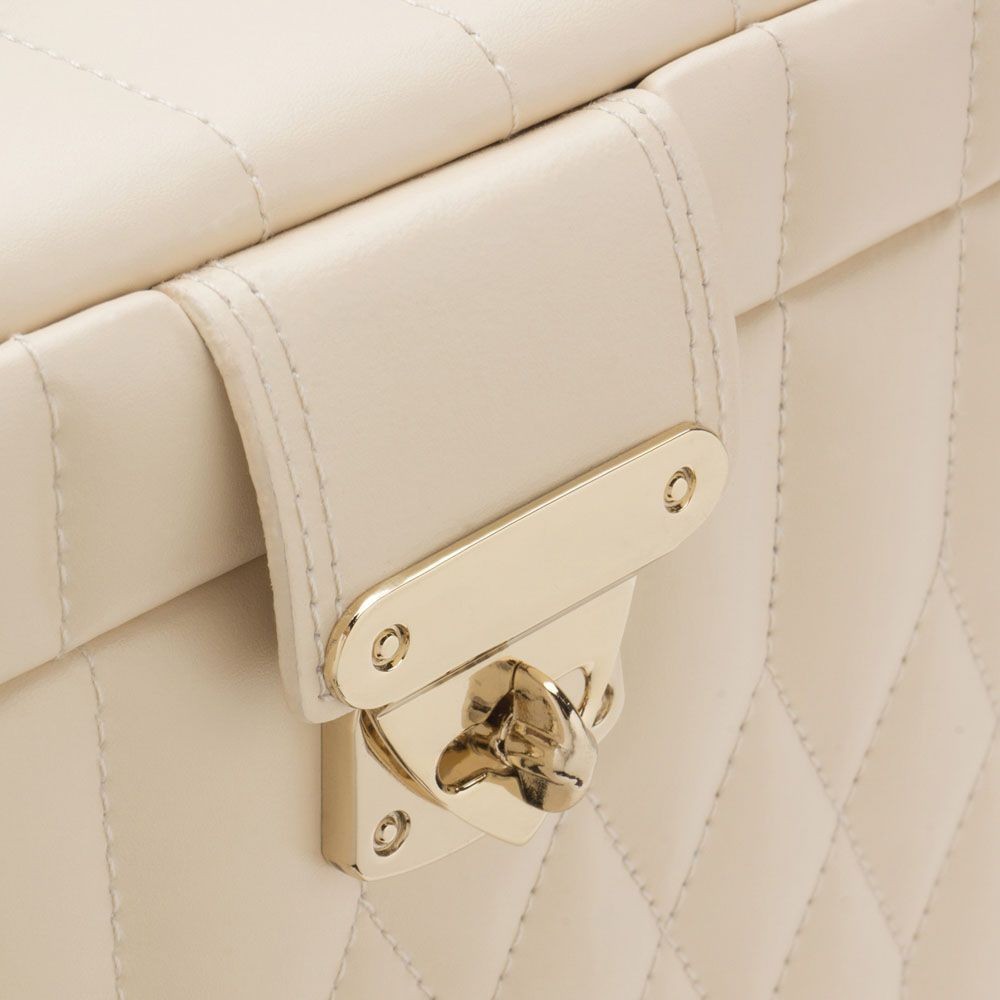 Wolf Caroline Extra Large Jewelry Case Ivory 329553