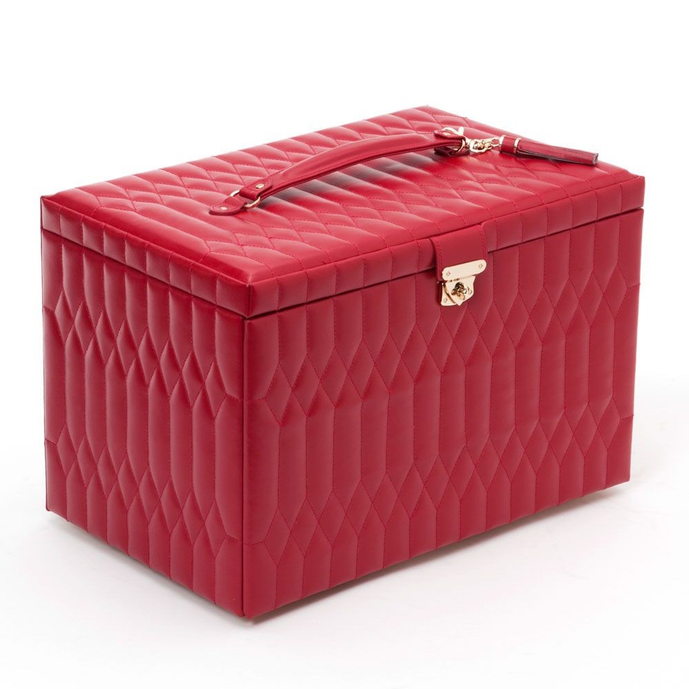 Wolf Caroline Extra Large Jewelry Case Red 329572