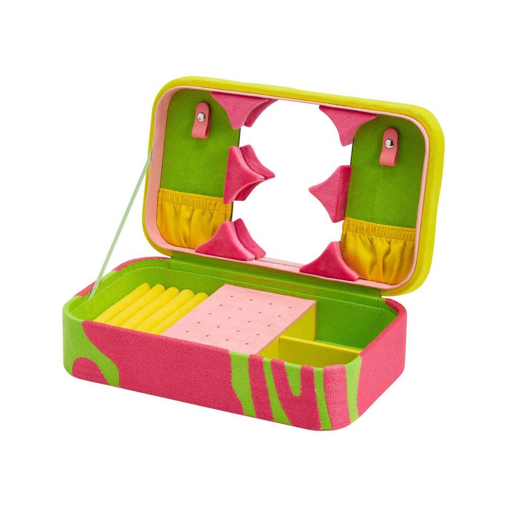 Wolf Bea Bongiasca Medium Jewelry Box Green/Pink 882008
