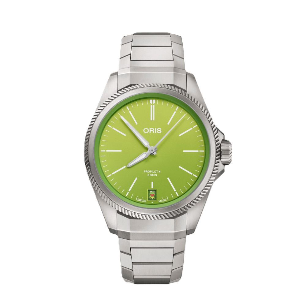 Oris Propilot X Kermit Edition 01 400 7778 7157-Set - 39mm