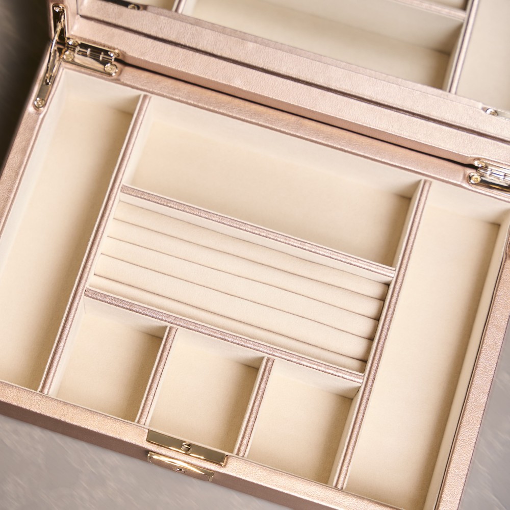 Wolf Palermo Medium Jewelry Box Rose Gold 213216